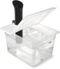 Sous Vide Container 12 Quart EVC-12 with Collapsible Hinged Lid Compatible with Anova Nano or AN500-US00 or Anova Pro 3.0 or Anova Mini