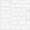 25 PCS Clear Plastic Drawer Organizers Set, 4-Size Versatile Bathroom and Vanity Drawer Organizer Trays, Storage Bins for Makeup, Bedroom