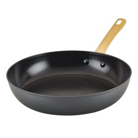 Forged Induction 12.25 Inch Ceramic Nonstick Frying Pan, Dishwasher Safe and Oven Safe to 500¬∞F, Black