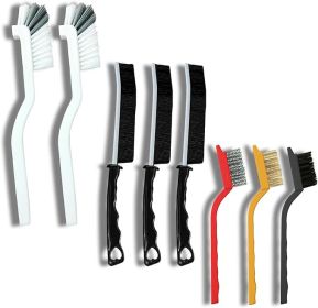 Crevice Cleaning Brush Set, Multi-Purpose Hard Bristle Brushes for Deep Cleaning Kitchen, Bathroom, Grout, Sink, Cup, Teapot, Bottle, Blender, Corners