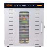 Food Dehydrator Machine, 10 Stainless Steel Trays, 1000W Electric Food Dryer with Digital Adjustable Timer & Temperature for Jerky, Herb, Meat, Beef
