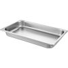 6 Pack Steam Table Pans 20.9 x 12.8 x 2.6 Inch Deep Steam Table Pan Full Size 8.5L Deep Food Container Stainless Steel Oven Tray Hotel Pans Anti-Jam S