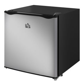 Mini Upright Freezer 1.1 Cu.Ft Compact Silver with Removable Shelves Home Appliances Chill Solution