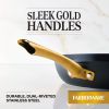 Forged Induction 12.25 Inch Ceramic Nonstick Frying Pan, Dishwasher Safe and Oven Safe to 500¬∞F, Black