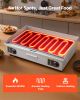 Commercial Electric Griddle, 28.54 x 15.75 in, 2800W, 122-570¬∞F Adjustable Temp Control, Stainless Steel Countertop Flat Top Grill with 2 Spatulas