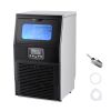 Commercial Ice Maker Machine, 80 lbs/24h with 12Lbs Storage, 32 Cubes per Cycle