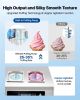 Commercial Ice Cream Machine, 20-28L/H Yield, 2200W 3-Flavor Countertop Soft Serve Ice Cream Maker with 2 x 6L Hoppers & Built-In Puffing Pump