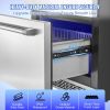 24 inch Undercounter Refrigerator, 2 Drawer Refrigerator with Different Temperature, 4.87 Cu.ft. Capacity