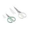 Japanese Steel 2-Piece Kitchen Scissors and Shears Set for Food and Herbs, Pistachio/Porcelain