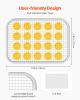 Food Dehydrator Machine, 6 Stainless Steel Trays, 400W Electric Food Dryer with Adjustable Temperature & 24-Hour Timer, Freeze Dryer for Jerky, Meat