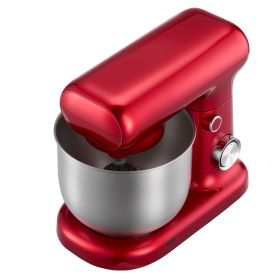 Stand Mixer, 3 QT Electric Kitchen Mixer, 300W Dough-Mixer, 10 Speeds Tilt-head Food-Mixer with Stainless Steel Bowl, Dough Hook, Whisk, Beater