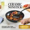 Forged Induction 10 Inch Ceramic Nonstick Frying Pan, Dishwasher Safe and Oven Safe to 500¬∞F, Black
