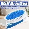 Scrub Brush, 2 Pack Household Cleaning Brushes with Stiff Bristles, Scrubbing Brush for Carpet, Shower, Bathtub, Kitchen, Pool Tile, Bathroom Scrubber
