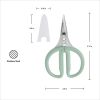Japanese Steel 2-Piece Kitchen Scissors and Shears Set for Food and Herbs, Pistachio/Porcelain
