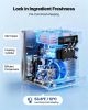 Commercial Ice Cream Machine, 20-28L/H Yield, 2200W 3-Flavor Countertop Soft Serve Ice Cream Maker with 2 x 6L Hoppers & Built-In Puffing Pump