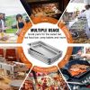 6 Pack Steam Table Pans 20.9 x 12.8 x 2.6 Inch Deep Steam Table Pan Full Size 8.5L Deep Food Container Stainless Steel Oven Tray Hotel Pans Anti-Jam S