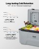 Portable Cooler, 74 QT Wheeled Cooler with Ice Retention, Heavy-Duty Handles and Cup Holder, Lightweight Rigid Material Insulated Portable Cooler