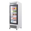 27" Single Glass Door Commercial Reach-In Display Refrigerator, 33‚Äì40¬∞F Merchandiser Cooler, Stainless Steel, R290, ETL DOE