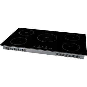Electric Cooktop, 5 Burners, 36'' Induction Stove Top, Built-in Magnetic Cooktop 9200W, 9 Heating Level Multifunctional Burner