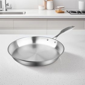 SOGA 20cm Stainless Steel Fry Pan ‚Äì Top Grade, Induction Compatible Frying Pan Skillet