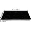 Electric Cooktop, 5 Burners, 36'' Induction Stove Top, Built-in Magnetic Cooktop 9200W, 9 Heating Level Multifunctional Burner