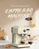 PSH10Plus-WH  20Bar Semi-Automatic Coffee Maker-Cold/Hot Brew with 95¬∞C Brewing, 135¬∞C Steam, 58mm Ground Coffee, 1350W Pump-Press Steam Blower