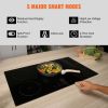 Electric Cooktop, 5 Burners, 36'' Induction Stove Top, Built-in Magnetic Cooktop 9200W, 9 Heating Level Multifunctional Burner