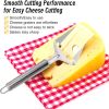 2Pcs Cheese Slicer Handheld, Small Stainless Steel Silver Cheese Peeler Planer Cutter Tools for Block Butter Squares for Kitchen Cooking