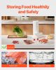 Vacuum Sealer Bags, 3 Rolls 11 In x 20 Ft & 3 Rolls 8 In x 20 Ft, Non-BPA Food Grade Seal A Meal Freezer Bag, Customizable Vac Sealing Food Saver Bags