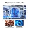 72"W Commercial Refrigerator, 18.7 Cu. Ft Sandwich Prep Refrigerated Table, Mega Top Food Prep Fridge with 18 Pans and Cutting Board