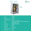 49" Cu Ft Two Glass Door Commercial Reach-In Display Refrigerator, Upright Merchandiser Cooler 33‚Äì40¬∞F, Stainless Steel, R290, ETL DOE
