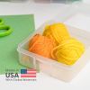 Pencil Case Boxes, 10-Pack, |Made in USA|, Plastic Bead Organizing Containers with Snap Lid for Arts, Crafts, Ephemera, Stickers, & Dance Cheer