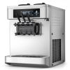 Commercial Ice Cream Machine, 20-28L/H Yield, 2200W 3-Flavor Countertop Soft Serve Ice Cream Maker with 2 x 6L Hoppers & Built-In Puffing Pump