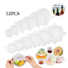 6-piece stretch siliconecover (Option: 12PC-3SET)