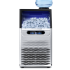 Commercial Ice Maker Machine, 80-110LBS/24H Under Counter Ice Maker, Stainless Steel Freestanding Ice Machine,Self-Cleaning, 2 Water Inlet Modes