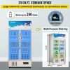Commercial Refrigerator,Display Fridge Upright Beverage Cooler, Glass Door with LED Light for Home, Store, Gym or Office