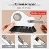 2 in 1 Groove Cleaning Brush Window Track Cleaning Tools 2024 New Hard Bristle Crevice Cleaning Brush with Hidden Scraper