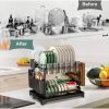Kitchen Dish Drying Rack – Large Capacity with Drain Board