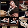 "Heavy-Duty Detachable Kitchen Shears - German Stainless Steel Multi-Purpose Scissors for Meat/Fish/Fruits"