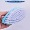 2 Pack Scrubbing Brushes for Cleaning, Heavy Duty Scrub Brush Nylon Stiff Bristles, Scrubber Cleaner Brush for Bathroom, Shower, Sink, Kitchen