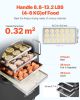 Vacuum Freeze Dryer Machine, 8.8-13.2 LBS/Batch Food Freeze Drying Machine with 4-Layer Trays, Vacuum Pump, Adjustable Timer and Temperature Control