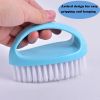 2 Pack Scrubbing Brushes for Cleaning, Heavy Duty Scrub Brush Nylon Stiff Bristles, Scrubber Cleaner Brush for Bathroom, Shower, Sink, Kitchen